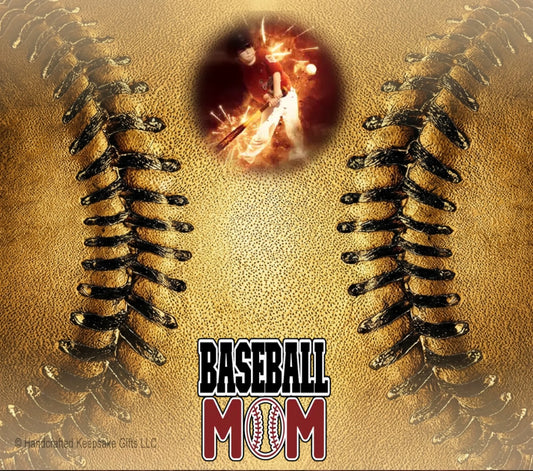Personalize – Baseball – Tumbler - Leather - 20oz