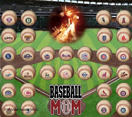 Personalize – Baseball – Tumbler - Vintage - 20oz