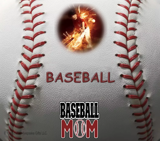 Personalize – Baseball - Tumbler - Red Lace