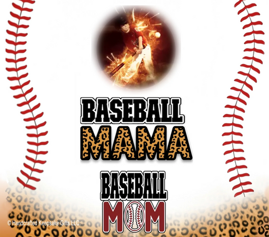 Personalize – Baseball – Tumbler - Leopard MAMA - 20oz