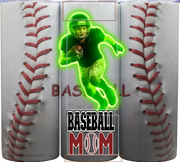 Personalize – Baseball - Tumbler - Red Lace
