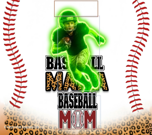 Personalize – Baseball – Tumbler - Leopard MAMA - 20oz