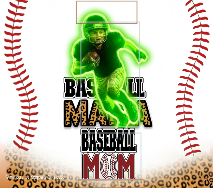 Personalize – Baseball – Tumbler - Leopard MAMA - 20oz