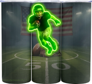 Personalize – Football – Tumbler - Vintage - 20oz