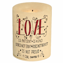 Flameless Candle Christian Love