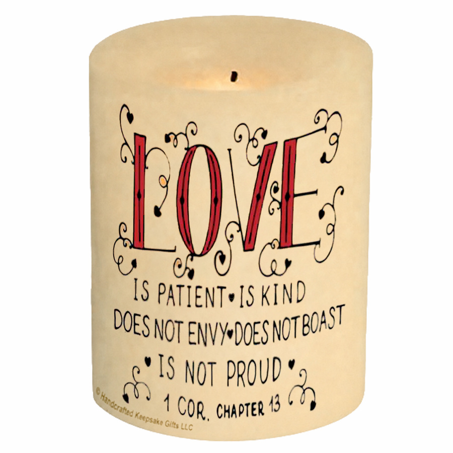 Christian Love Candle