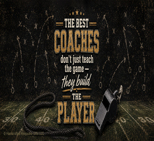 Personalized Football Tumbler – Coach / Action Enhanced Art