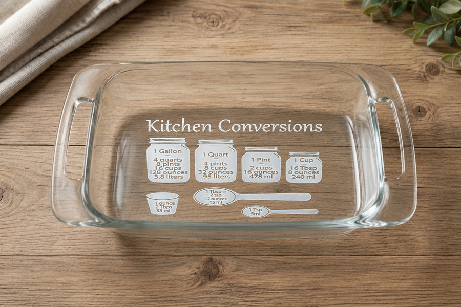 Pyrex Baking Dish Kitchen Conversions Custom Etching