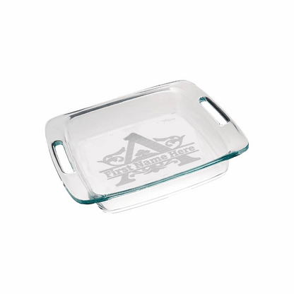 Monogram Personalized Casserole Dish with Lid