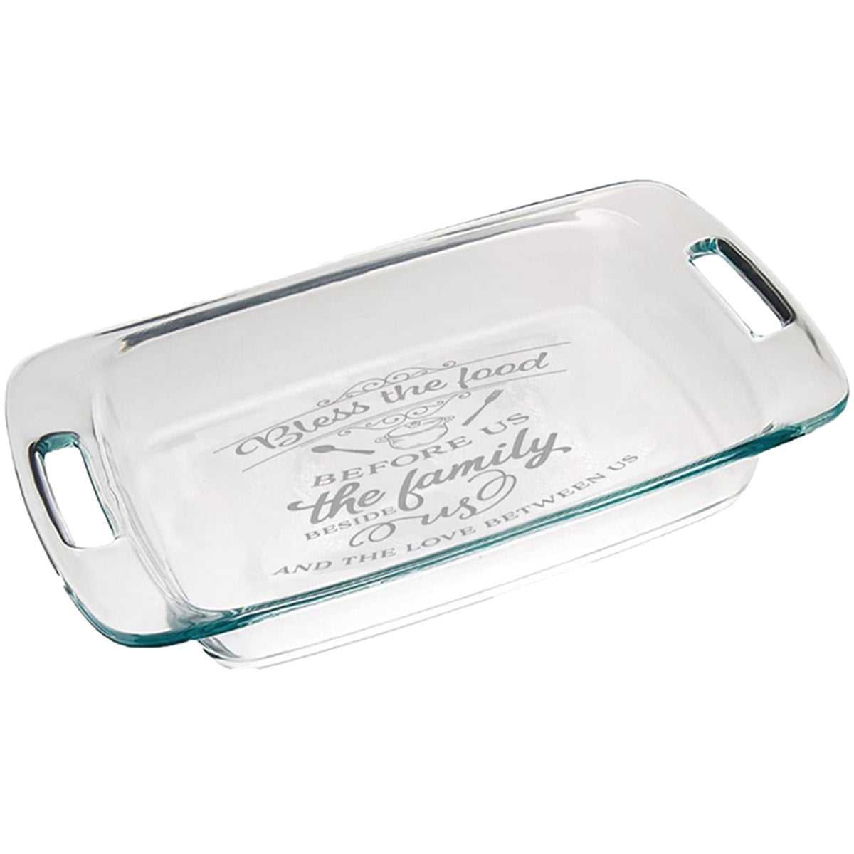 Personalized Pyrex Easy Grab Bless the food before use in 3 sizes