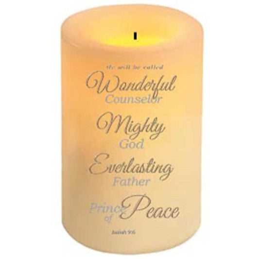 Unique wax flameless He Will Be Called Wonderful